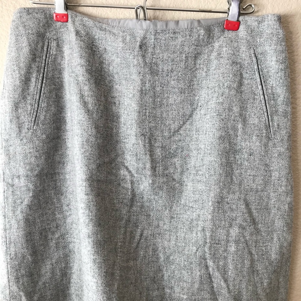 Wool business casual skirt